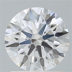 Picture of Lab Created Diamond 1.38 Carats, Round with Ideal Cut, D Color, VS1 Clarity and Certified by IGI