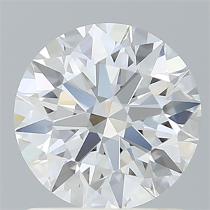 Picture of Lab Created Diamond 1.34 Carats, Round with Ideal Cut, D Color, VVS2 Clarity and Certified by IGI