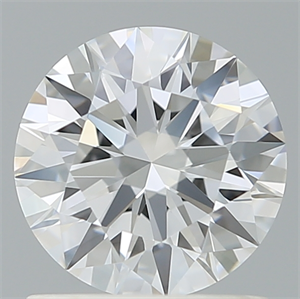 Picture of Lab Created Diamond 1.12 Carats, Round with Ideal Cut, D Color, VS1 Clarity and Certified by IGI