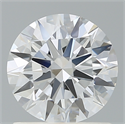 Lab Created Diamond 1.11 Carats, Round with Ideal Cut, D Color, VS1 Clarity and Certified by IGI