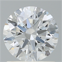 Lab Created Diamond 1.18 Carats, Round with Ideal Cut, F Color, VVS2 Clarity and Certified by IGI