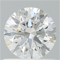 Lab Created Diamond 0.77 Carats, Round with Ideal Cut, D Color, VVS2 Clarity and Certified by IGI