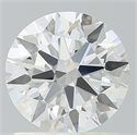 Lab Created Diamond 1.32 Carats, Round with Excellent Cut, D Color, VVS2 Clarity and Certified by IGI