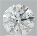 Lab Created Diamond 1.21 Carats, Round with Ideal Cut, D Color, VVS2 Clarity and Certified by IGI