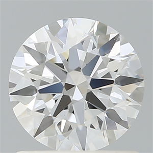 Picture of Lab Created Diamond 1.11 Carats, Round with Ideal Cut, D Color, VS1 Clarity and Certified by IGI