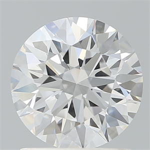 Picture of Lab Created Diamond 1.38 Carats, Round with Ideal Cut, D Color, VS1 Clarity and Certified by IGI