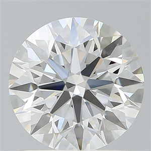 Picture of Lab Created Diamond 1.37 Carats, Round with Ideal Cut, D Color, VS1 Clarity and Certified by IGI