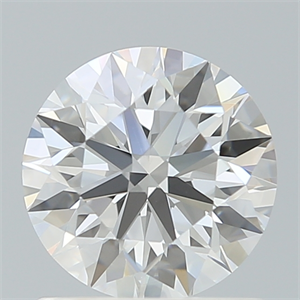 Picture of Lab Created Diamond 1.11 Carats, Round with Ideal Cut, E Color, VS1 Clarity and Certified by IGI