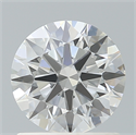 Lab Created Diamond 1.12 Carats, Round with Ideal Cut, E Color, VVS2 Clarity and Certified by IGI