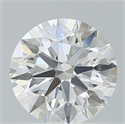 Lab Created Diamond 1.23 Carats, Round with Ideal Cut, D Color, VVS2 Clarity and Certified by IGI