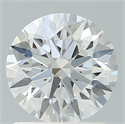 Lab Created Diamond 1.28 Carats, Round with Ideal Cut, D Color, VS1 Clarity and Certified by IGI