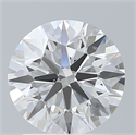 Lab Created Diamond 1.65 Carats, Round with Ideal Cut, D Color, VS1 Clarity and Certified by IGI