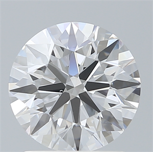 Picture of Lab Created Diamond 1.65 Carats, Round with Ideal Cut, D Color, VS1 Clarity and Certified by IGI
