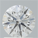 Lab Created Diamond 1.12 Carats, Round with Ideal Cut, E Color, VS1 Clarity and Certified by IGI