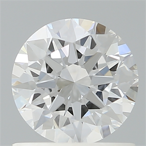 Picture of Lab Created Diamond 0.90 Carats, Round with Excellent Cut, D Color, VVS2 Clarity and Certified by IGI