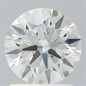 Picture of Lab Created Diamond 1.37 Carats, Round with Ideal Cut, D Color, VVS2 Clarity and Certified by IGI