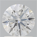 Lab Created Diamond 1.21 Carats, Round with Ideal Cut, D Color, VVS2 Clarity and Certified by IGI