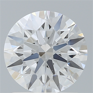 Picture of Lab Created Diamond 1.35 Carats, Round with Ideal Cut, D Color, VS1 Clarity and Certified by IGI
