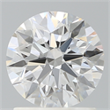Lab Created Diamond 1.33 Carats, Round with Ideal Cut, D Color, VS1 Clarity and Certified by IGI