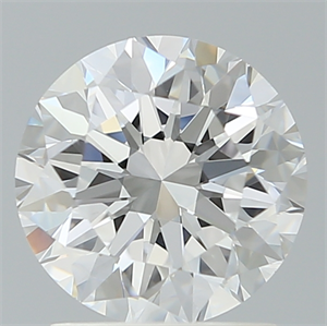 Picture of Lab Created Diamond 1.70 Carats, Round with Excellent Cut, E Color, VS1 Clarity and Certified by IGI