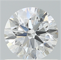 Lab Created Diamond 0.72 Carats, Round with Ideal Cut, D Color, VVS2 Clarity and Certified by IGI