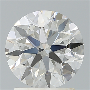 Picture of Lab Created Diamond 1.80 Carats, Round with Ideal Cut, G Color, VS1 Clarity and Certified by IGI