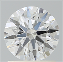 Lab Created Diamond 1.21 Carats, Round with Ideal Cut, D Color, VVS2 Clarity and Certified by IGI