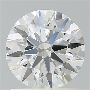 Picture of Lab Created Diamond 1.21 Carats, Round with Ideal Cut, D Color, VVS2 Clarity and Certified by IGI