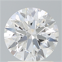 Lab Created Diamond 1.11 Carats, Round with Ideal Cut, D Color, VVS2 Clarity and Certified by IGI