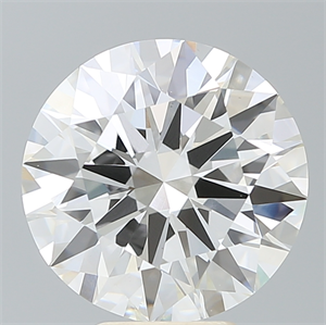 Picture of Lab Created Diamond 5.74 Carats, Round with Ideal Cut, G Color, VS1 Clarity and Certified by IGI