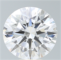 Lab Created Diamond 6.79 Carats, Round with Ideal Cut, G Color, VS1 Clarity and Certified by IGI