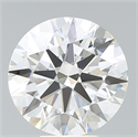 Lab Created Diamond 6.71 Carats, Round with Ideal Cut, G Color, VS1 Clarity and Certified by IGI