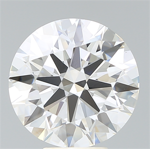 Picture of Lab Created Diamond 6.71 Carats, Round with Ideal Cut, G Color, VS1 Clarity and Certified by IGI