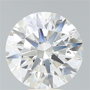 Picture of Lab Created Diamond 6.70 Carats, Round with Ideal Cut, G Color, VS1 Clarity and Certified by IGI