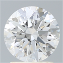 Lab Created Diamond 1.75 Carats, Round with Ideal Cut, E Color, VS2 Clarity and Certified by IGI