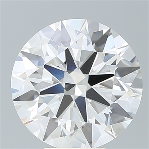 Picture of Lab Created Diamond 6.33 Carats, Round with Ideal Cut, G Color, VS1 Clarity and Certified by IGI