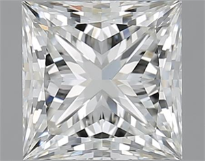 Picture of 2.01 Carats, Princess I Color, SI1 Clarity and Certified by GIA