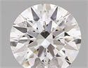 Lab Created Diamond 1.88 Carats, Round with excellent Cut, D Color, vs2 Clarity and Certified by IGI