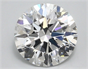 Del inventario de diamantes de laboratorio, 1.87 quilates, Redondo , Color D, claridad vvs2 y certificado IGI
