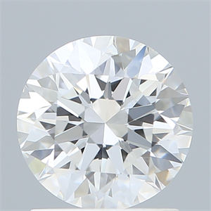 Picture of Lab Created Diamond 1.29 Carats, Round with Excellent Cut, D Color, VVS1 Clarity and Certified by IGI