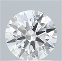 Lab Created Diamond 1.38 Carats, Round with Ideal Cut, E Color, VVS2 Clarity and Certified by IGI