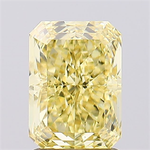 Foto Del inventario de diamantes de laboratorio, 2.02 quilates, Radiante , Color Fancy Vivid Yellow, claridad VS1 y certificado IGI de