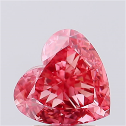 Foto Del inventario de diamantes de laboratorio, 2.52 quilates, Corazón , Color Fancy Vivid Pink, claridad VS1 y certificado IGI de