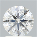 Lab Created Diamond 1.29 Carats, Round with Excellent Cut, E Color, VVS2 Clarity and Certified by IGI