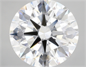 Lab Created Diamond 5.51 Carats, Round with ideal Cut, D Color, vs1 Clarity and Certified by IGI