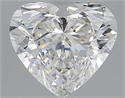 3.01 Carats, Heart H Color, SI2 Clarity and Certified by GIA