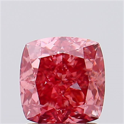 Picture of Lab Created Diamond 1.75 Carats, SQUARE CUSHION,SQUARE CUSHION MODIFIED BRILLIANT with  Cut, Fancy Vivid Pink Color, VS2 Clarity and Certified by IGI