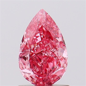 Picture of Lab Created Diamond 1.03 Carats, Pear with  Cut, Fancy Vivid Pink Color, VS1 Clarity and Certified by IGI