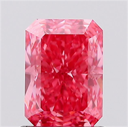 Picture of Lab Created Diamond 1.09 Carats, Radiant with  Cut, Fancy Vivid Pink Color, VS1 Clarity and Certified by IGI