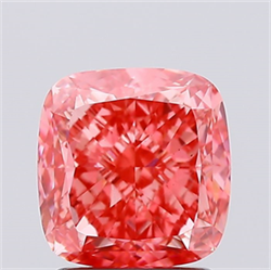 Picture of Lab Created Diamond 2.08 Carats, SQUARE CUSHION,SQUARE CUSHION MODIFIED BRILLIANT with  Cut, Fancy Vivid Pink Color, VS1 Clarity and Certified by IGI